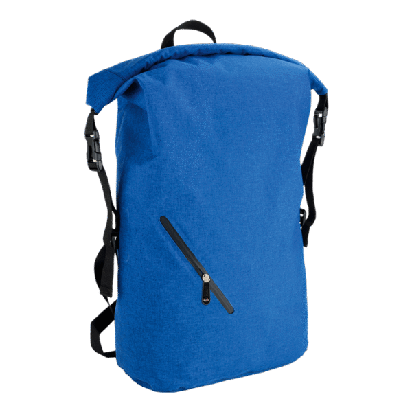 Melange Waterproof Backpack With Diagonal Zip