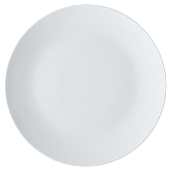 White Basics Coupe Plate