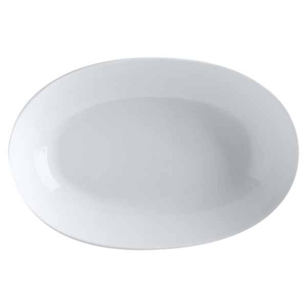White Basics Oval Bowl