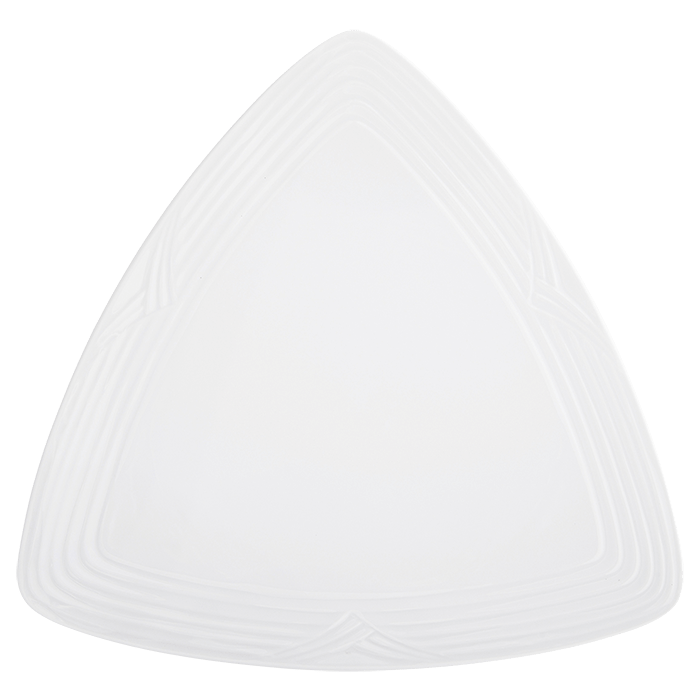 Arctic White Triangle Plate