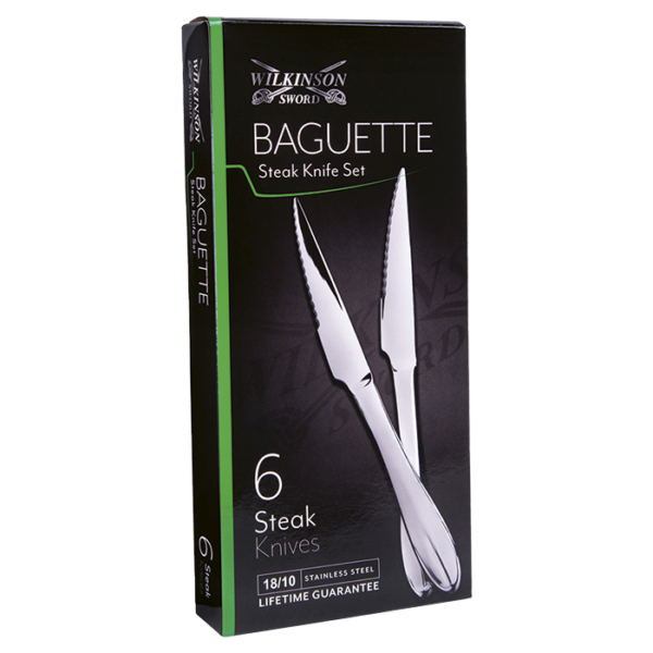 Baguette 6 Piece Steak Knife Set