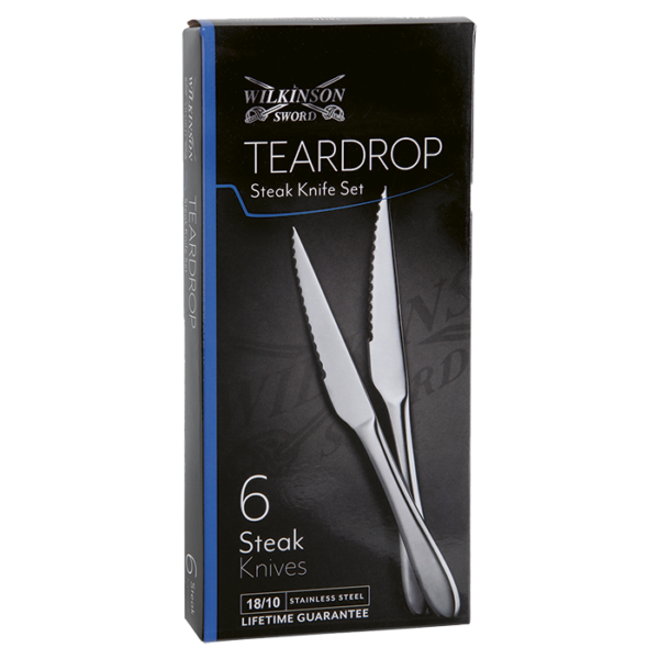 Teardrop 6 Piece Steak Knife Set