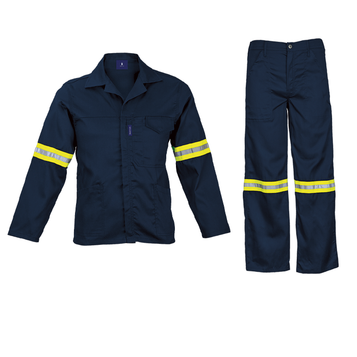 Barron Supreme Poly Cotton Conti Suit with Reflective