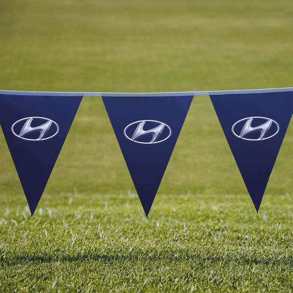 Pennants PVC Digital Single Sided Triangle