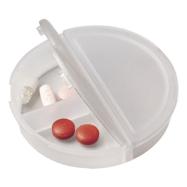 Round 3 Compartment Pill Holder