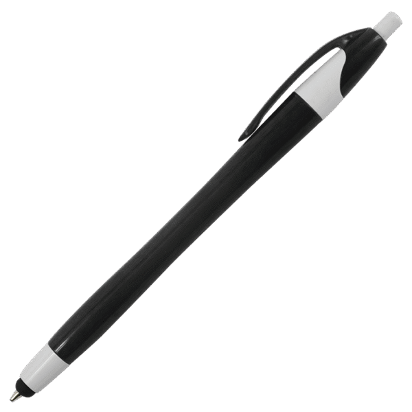 Slim Coloured Barrel Ballpoint Pen with Stylus