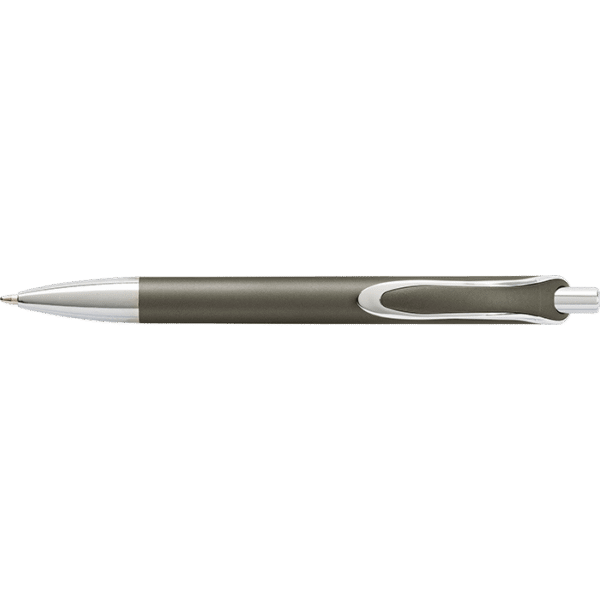 Coloured Barrel Ballpoint Pen with Silver Tip and Clip