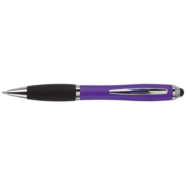 Ballpoint with Rubber Grip and Stylus