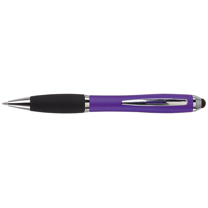 Ballpoint with Rubber Grip and Stylus
