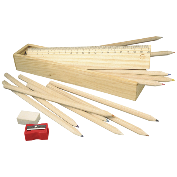 Stationery Set in Wooden Box