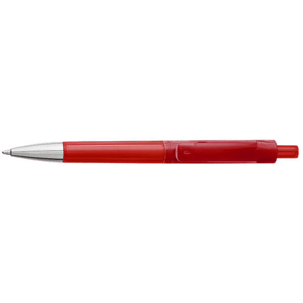 Ballpoint Pen With Transparent Coloured Barrel