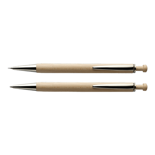 Maple Wood Pen And Clutch Pencil Set