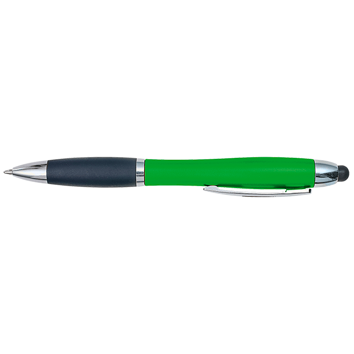 Curved Design Logo Light Up Ballpoint Pen