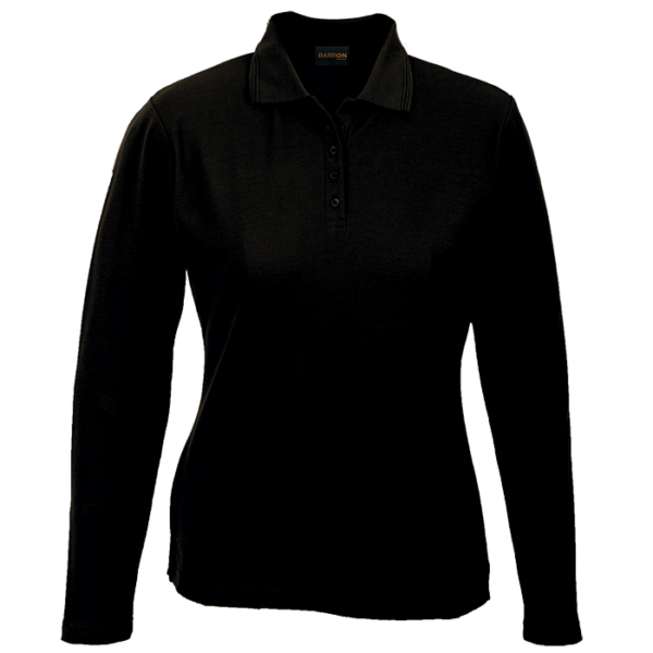 175g Pique Knit Long Sleeve Golfer Ladies
