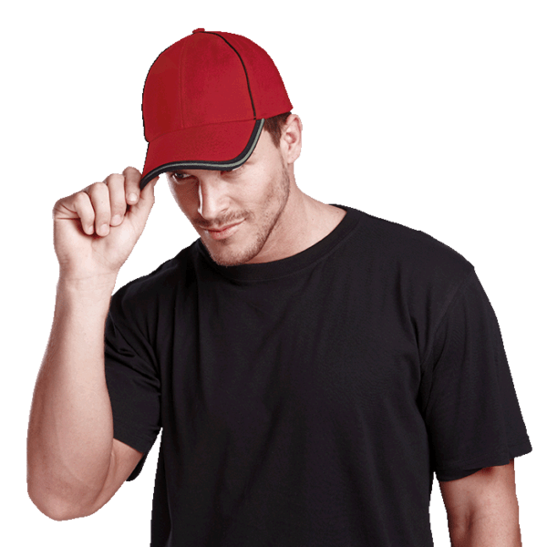 6 Panel Reflective Edge Cap