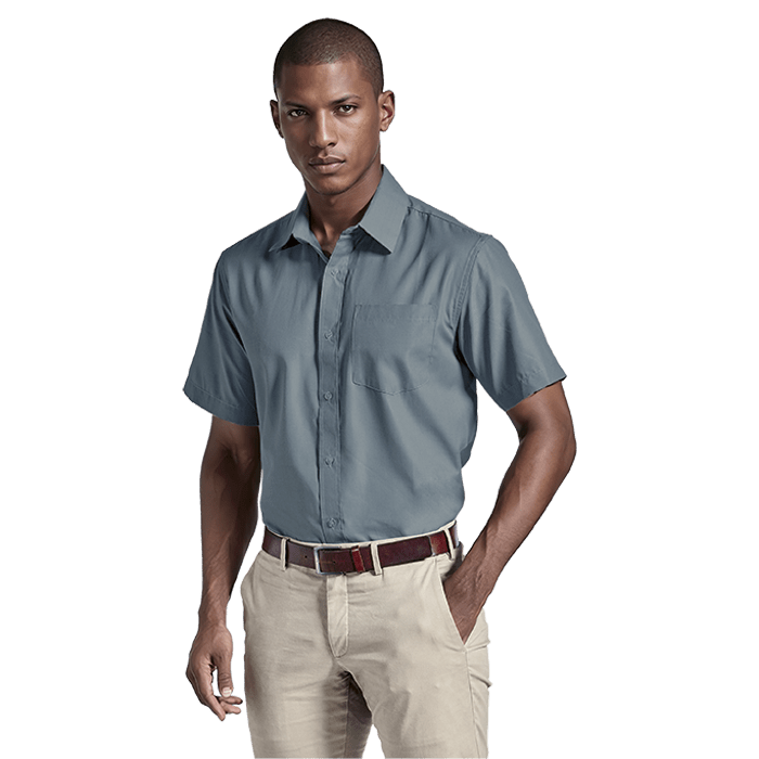 Easy Care Lounge Shirt Short Sleeve Mens