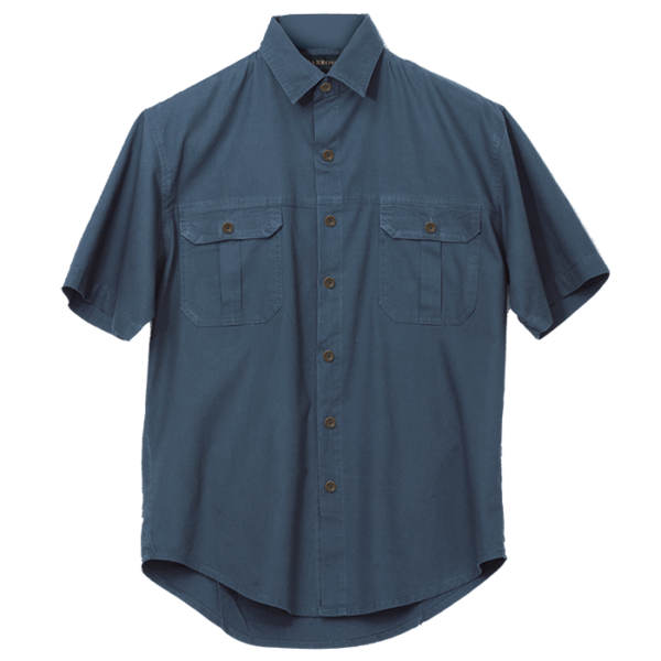 Plain Bush Shirt Mens