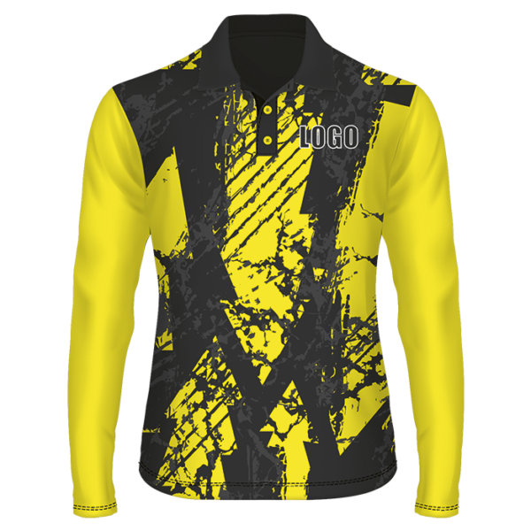 Kiddies Long Sleeve Golf Shirt Custom Design