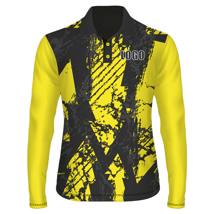 Kiddies Long Sleeve Golf Shirt Custom Design