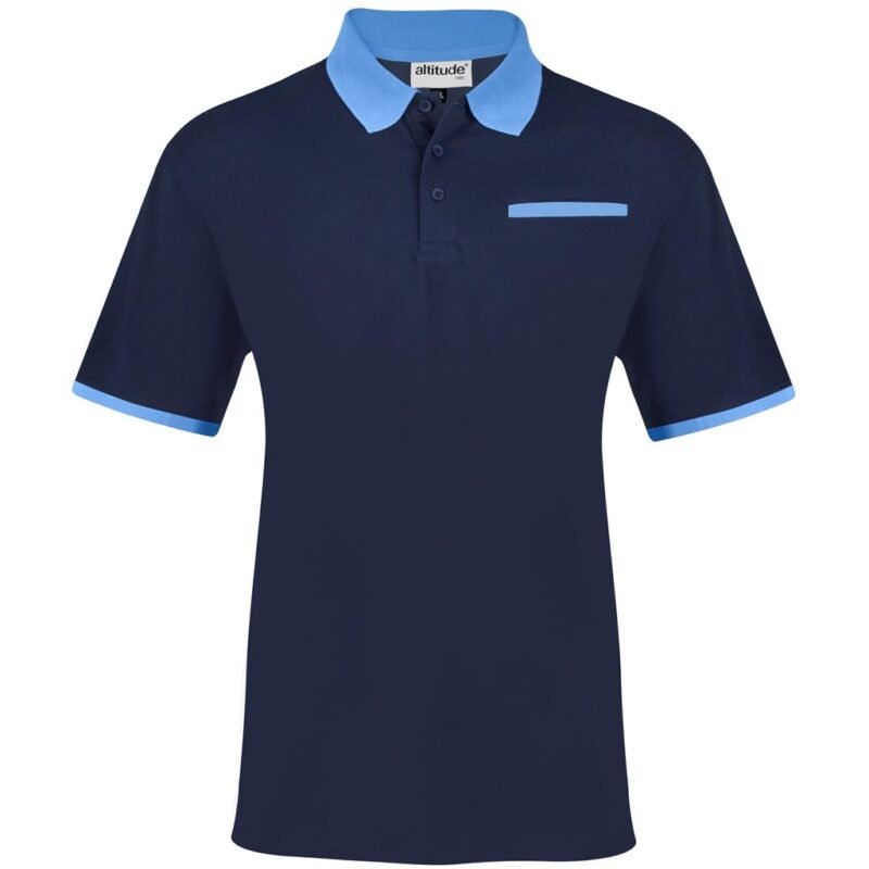 Mens Caliber Golf Shirt – Navy