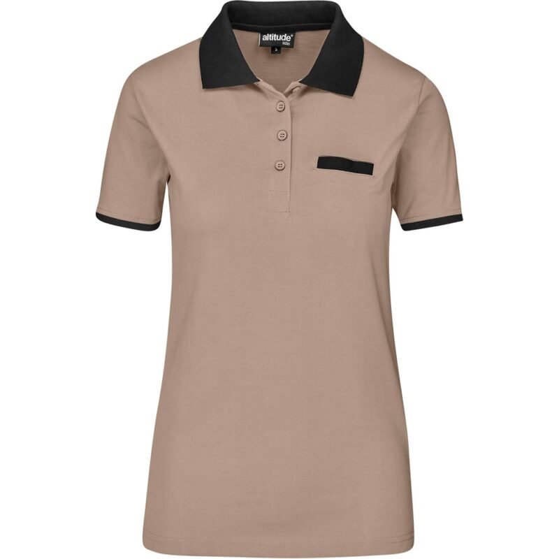 Ladies Caliber Golf Shirt – Stone