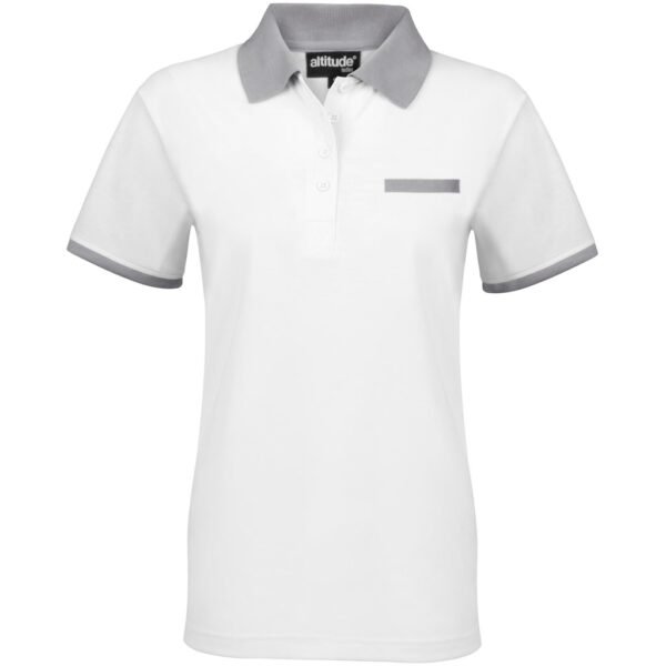 Ladies Caliber Golf Shirt – White
