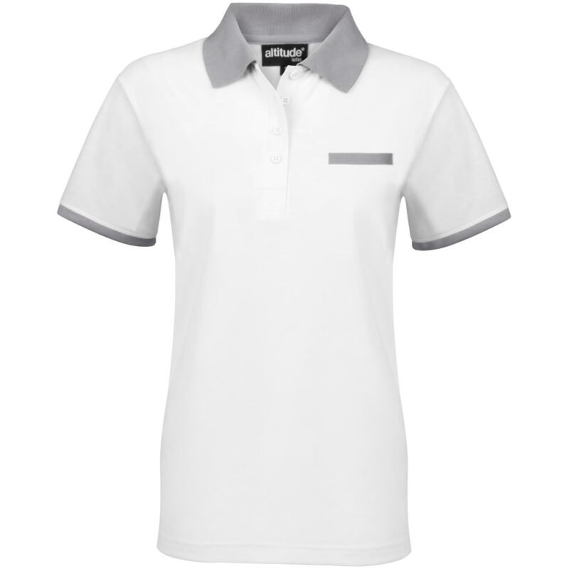 Ladies Caliber Golf Shirt – White