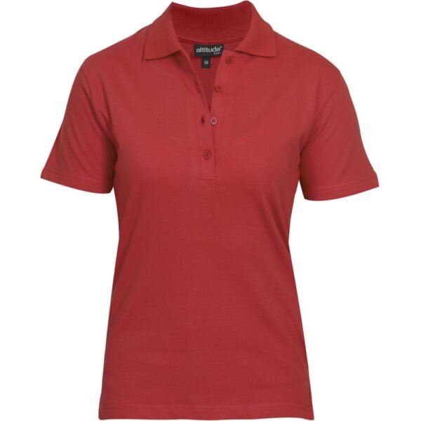 Ladies Michigan Golf Shirt – Red