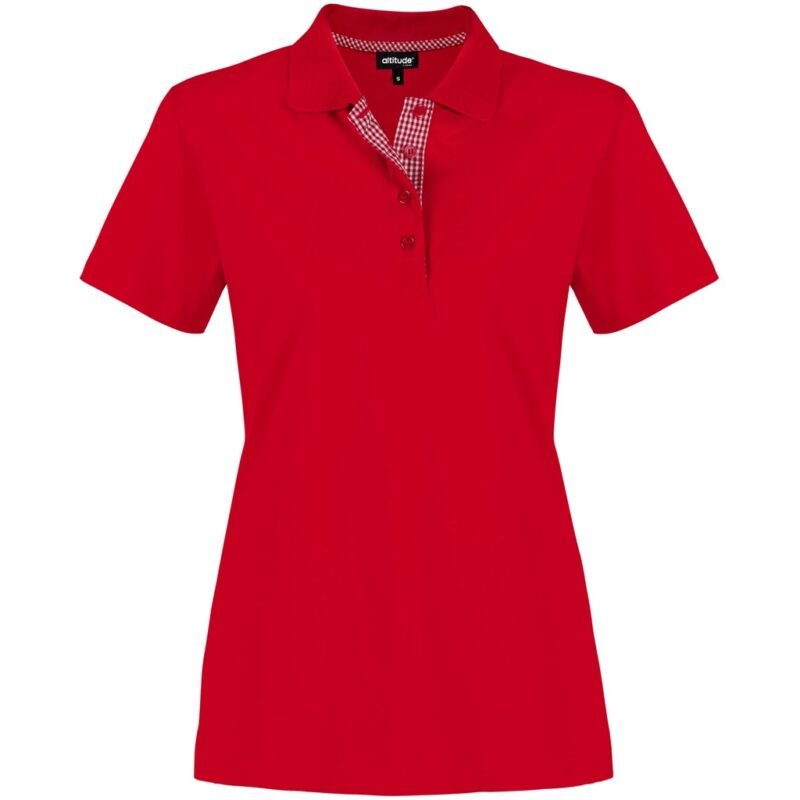 Ladies New York Golf Shirt – Red