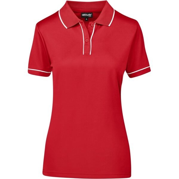 Ladies Osaka Golf Shirt – Red