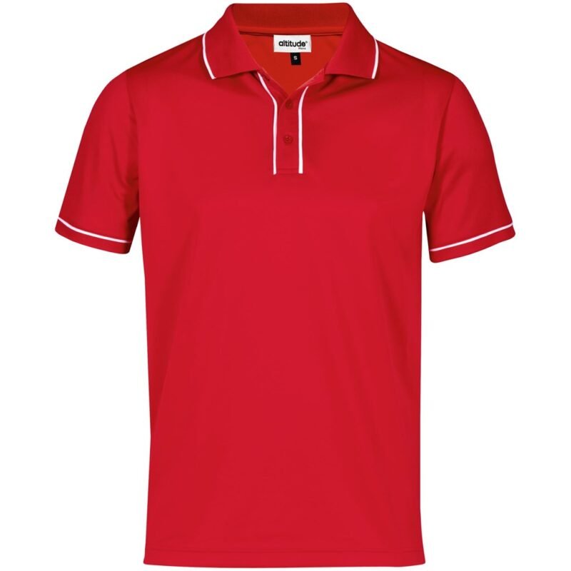 Mens Osaka Golf Shirt – Red