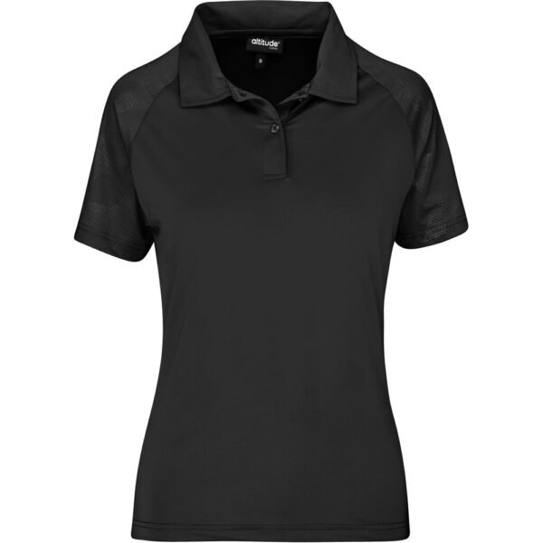 Ladies Santorini Golf Shirt – Black