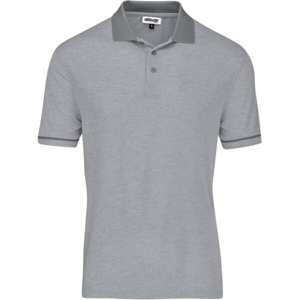Mens Verge Golf Shirt – Light Grey