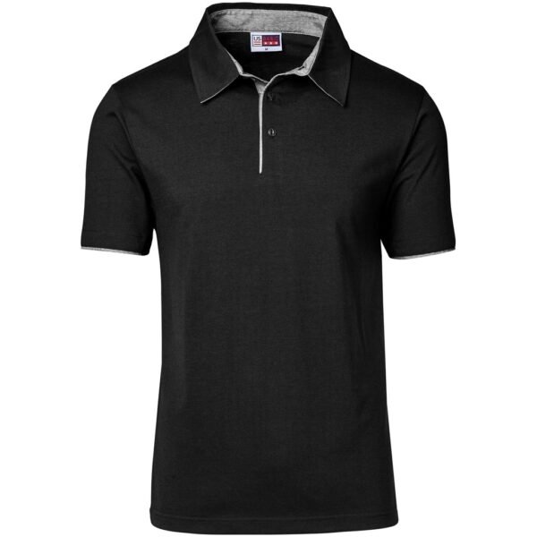 Mens Delta Golf Shirt – Black