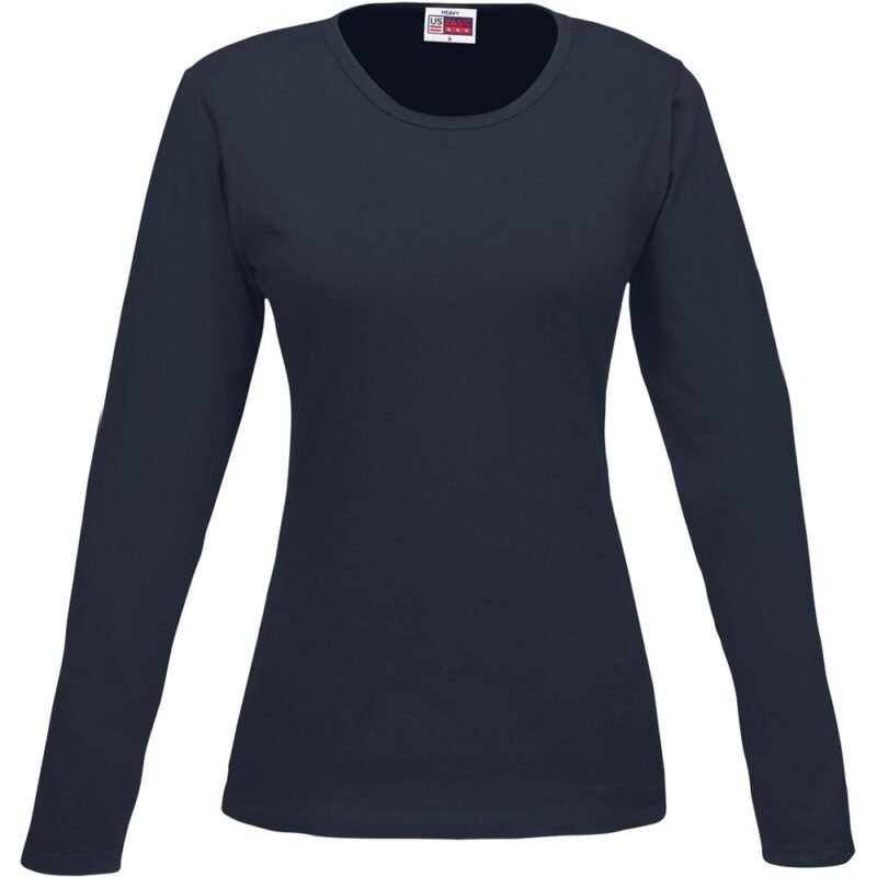 Ladies Long Sleeve Portland T-Shirt – Navy