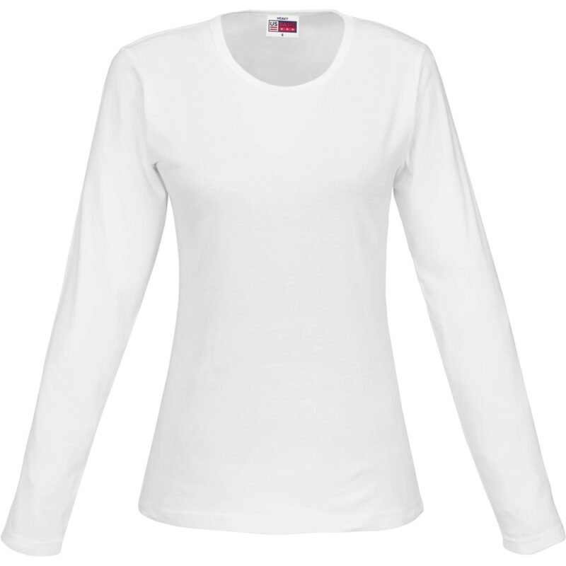 Ladies Long Sleeve Portland T-Shirt – White
