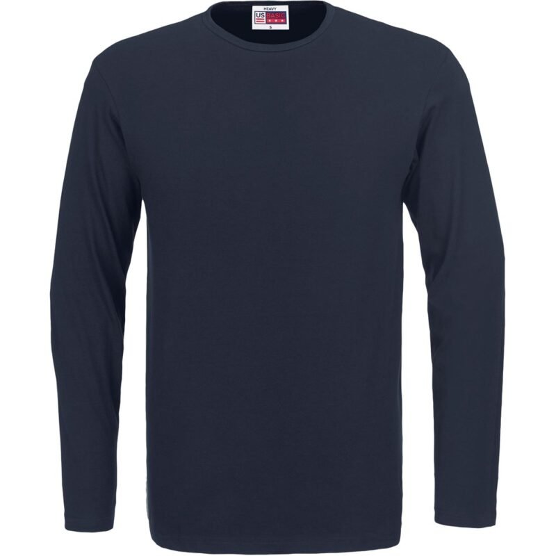 Mens Long Sleeve Portland T-Shirt – Navy
