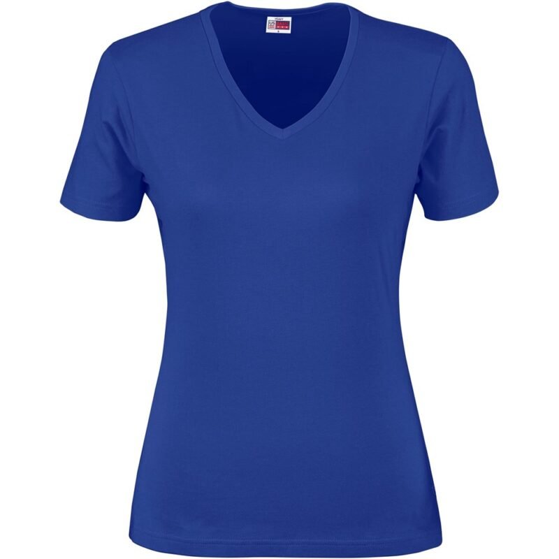 Ladies Super Club 165 V-Neck T-Shirt – Royal Blue