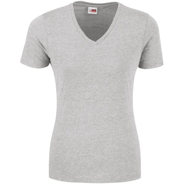 Ladies Michigan Melange V-Neck T-Shirt – Grey