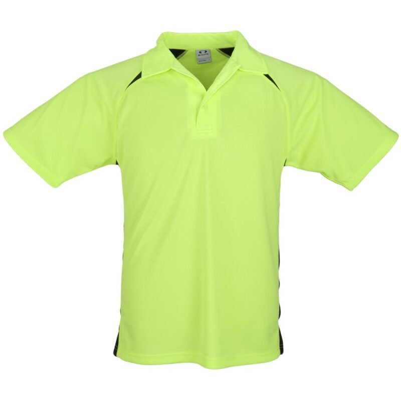 Kids Splice Golf Shirt – Lime