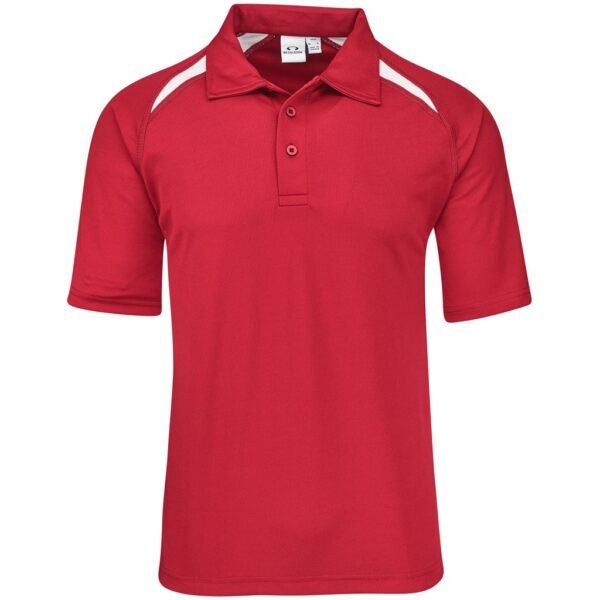Kids Splice Golf Shirt – Red