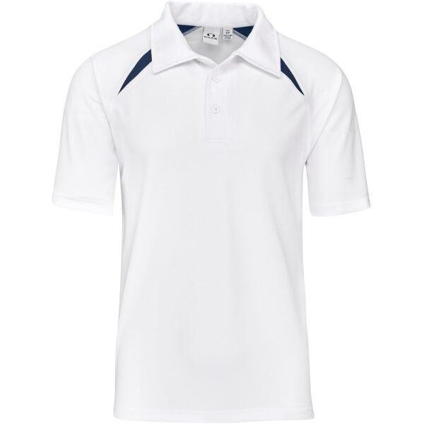 Kids Splice Golf Shirt – White