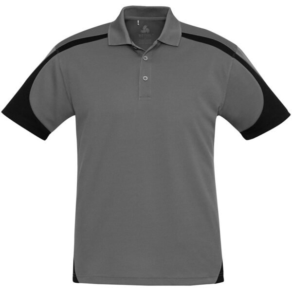 Mens Talon Golf Shirt – Grey