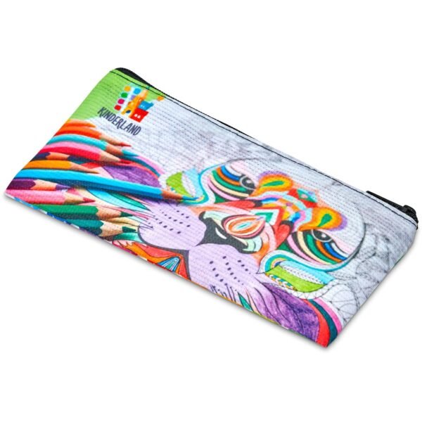 Pre-Printed Sample Hoppla Junior Recycled PET Stitch-Bond Pencil Case