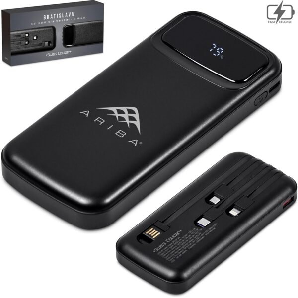 Swiss Cougar Bratislava Fast Charge 22.5W Power Bank – 10 000mAh