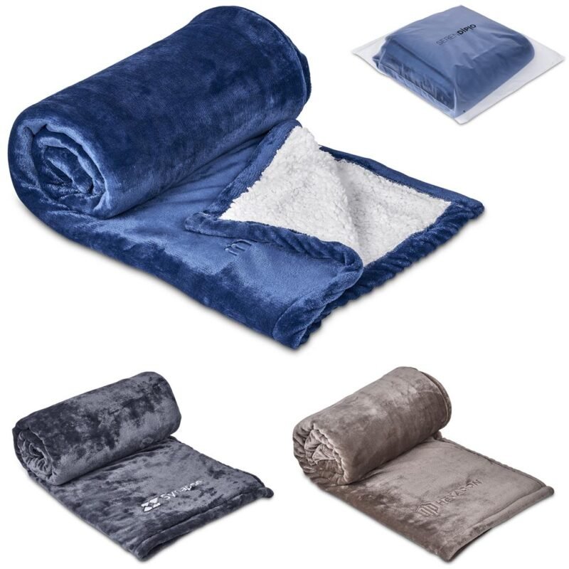 Serendipio Glacial Sherpa Fleece Blanket