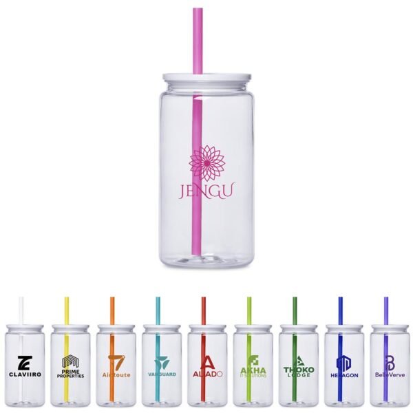 Altitude Mina Plastic Tumbler and Straw – 550ml