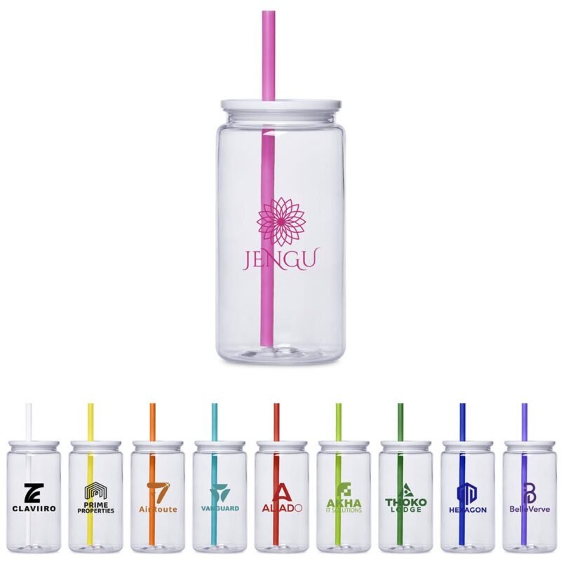 Altitude Mina Plastic Tumbler and Straw – 550ml
