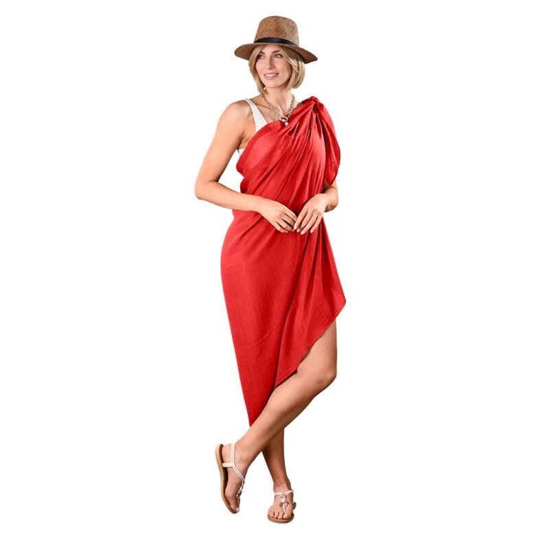 Hawaii Multi-Function Scarf & Sarong – Red