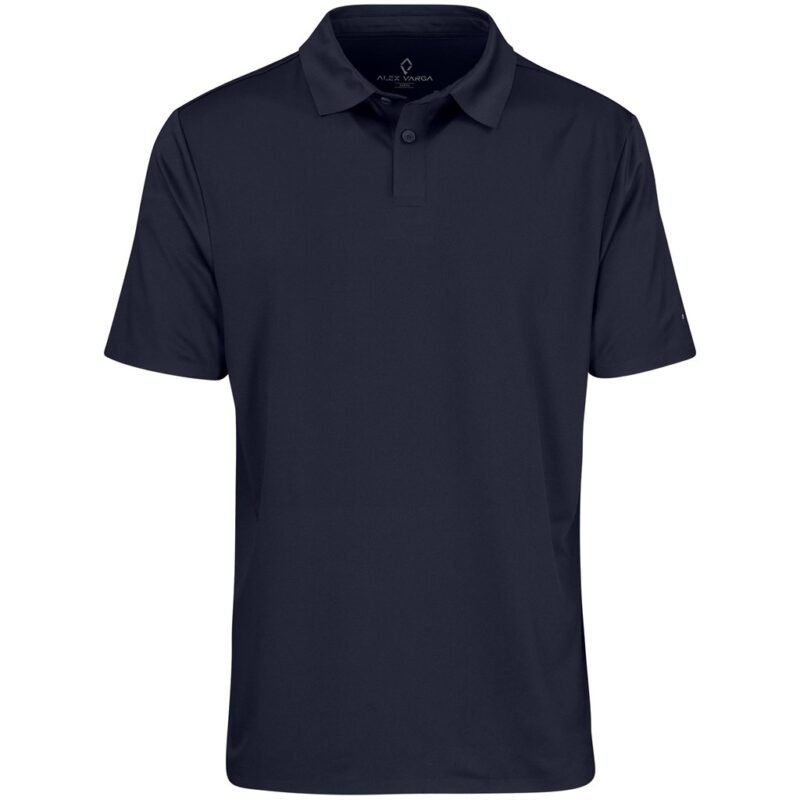 Mens Alex Varga Questana Seamless Golf Shirt – Navy